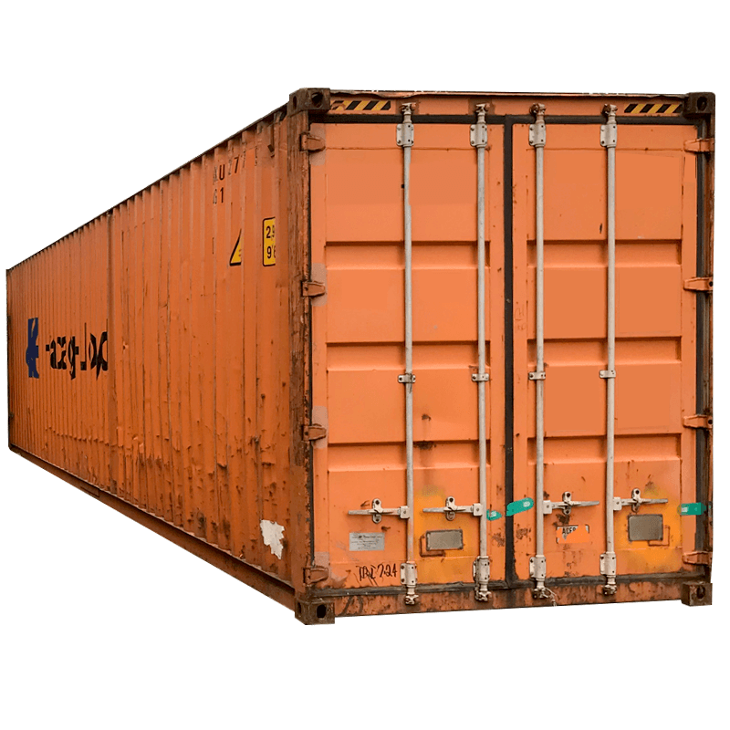 Used 40 ft Shipping Container High Cube 9 ft 6 in High Used Wind and
