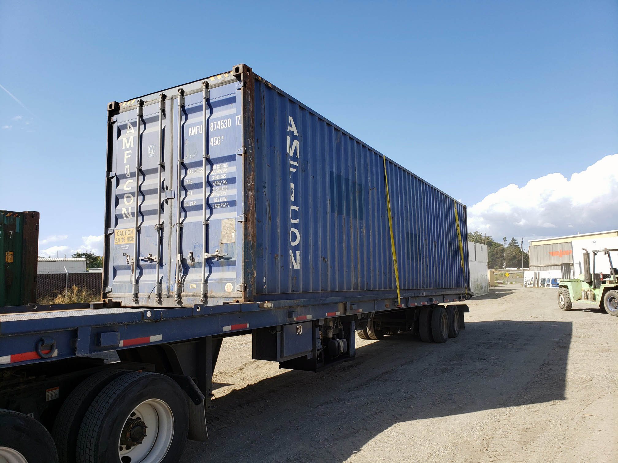 Used 40 ft Shipping Container Standard 8 ft 6 in High Used AS IS